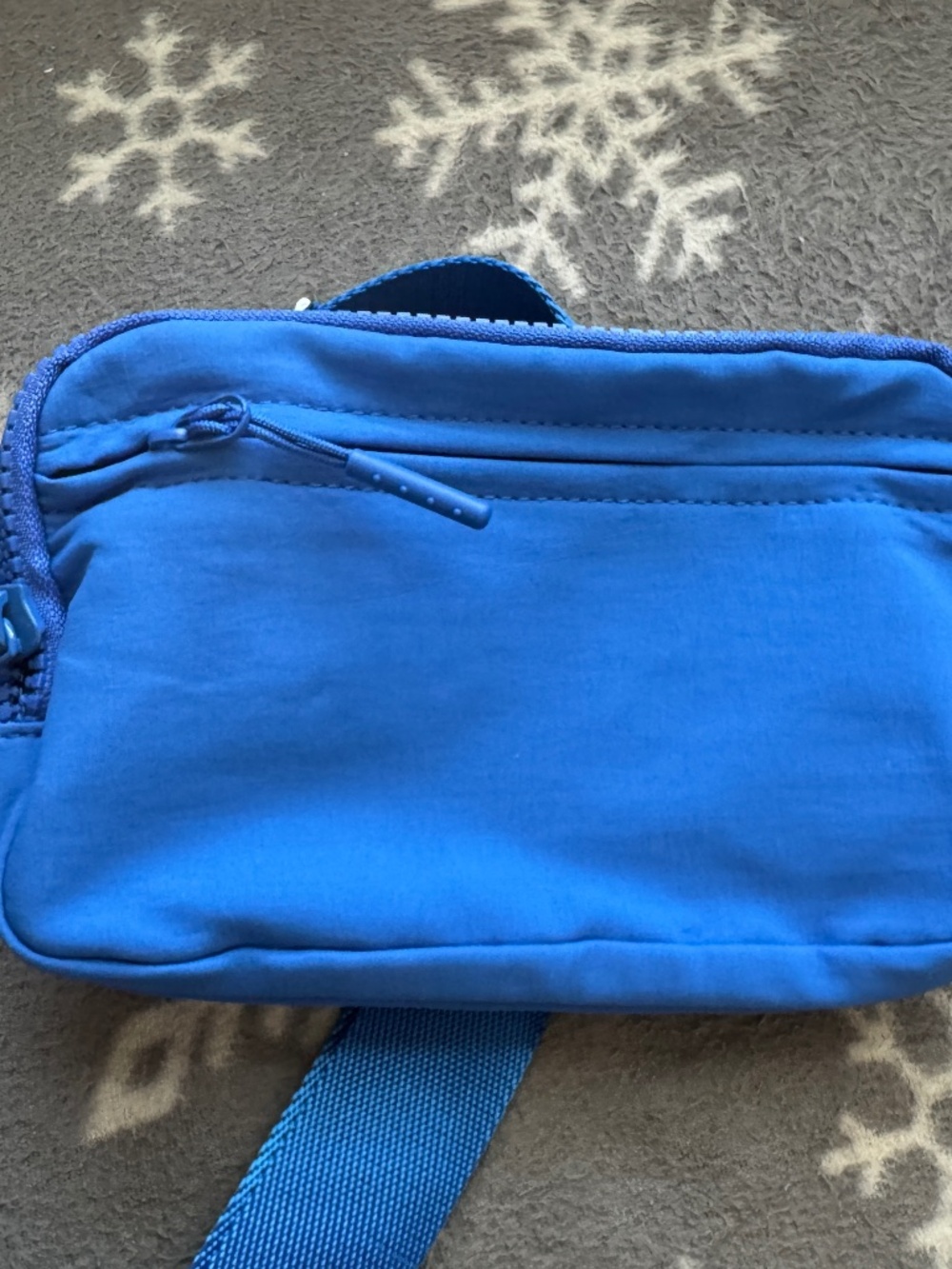 Iris & Rainbow 3 pocket wallet crossbody blue